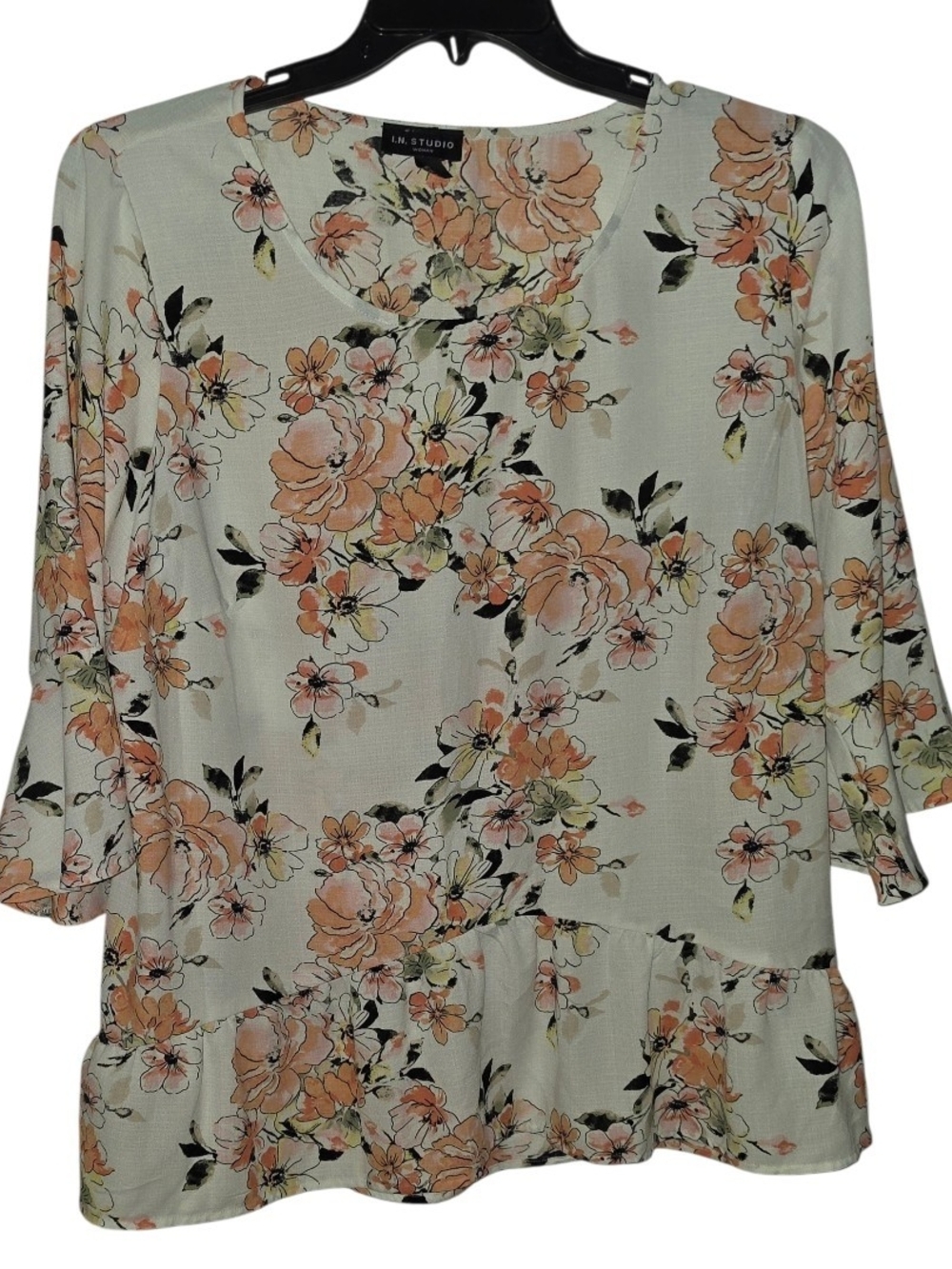 I.N. Studio Woman 3/4 Sleeve Blouse Size 1X